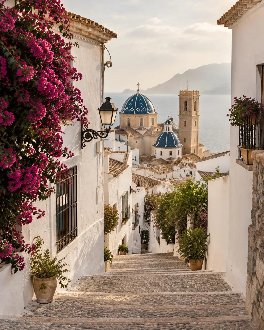 Whitewashed streets of Altea