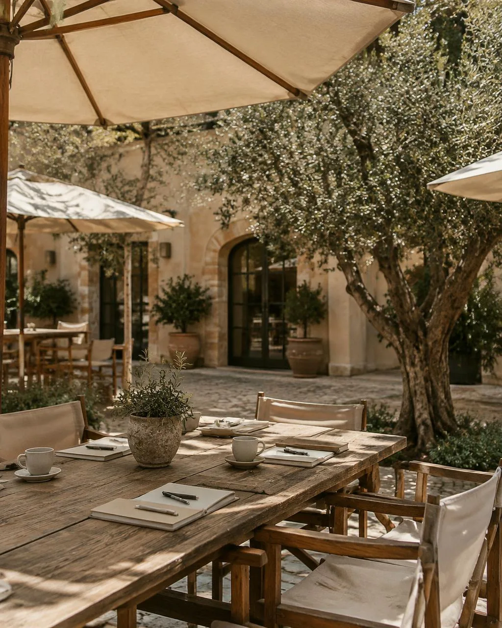 A bright Mediterranean venue for colleagues to gather